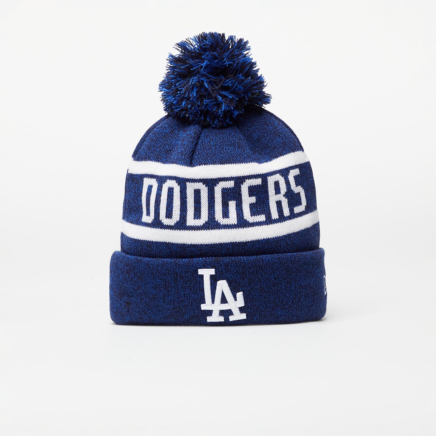 New Era Los Angeles Dodgers Jake Bobble Knit Beanie Hat Navy/ White