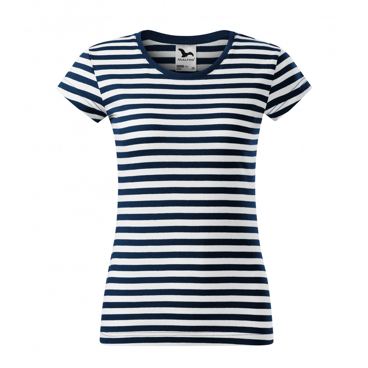 Tričko dámske Malfini Sailor - modré-biele, XL