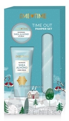 Its me Time TIME OUT PAMPER SET SHEA ALMOND krém na ruky 50 ml + balzam na pery 7 g, 1x1 set