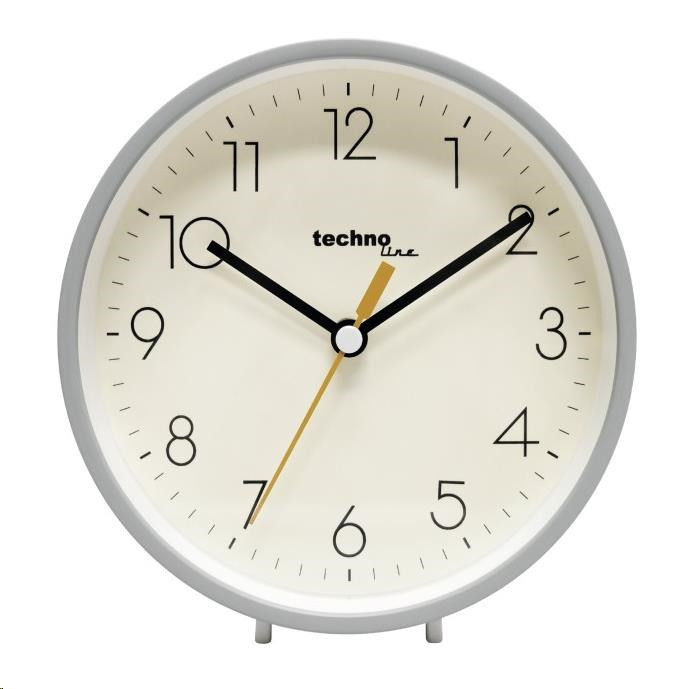 Budík TechnoLine Modell H, sivý