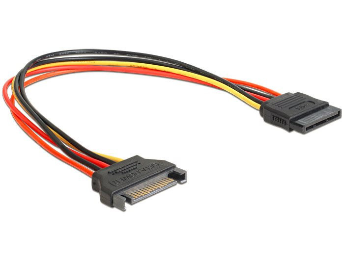 Delock napájací kábel SATA 15 Pin samec > SATA 15 Pin samica predlžujúca 30 cm
