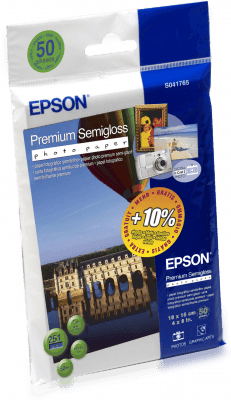 EPSON Paper Premium SemiGlossy Photo 10x15/251g/m2/ 50 Sheets