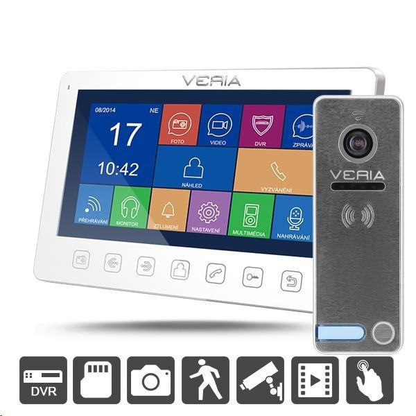 SET Videotelefón VERIA 7076B biely + VERIA 230