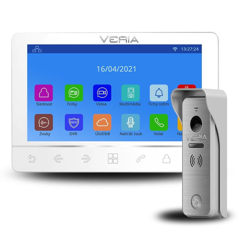 SET Videotelefón VERIA 8276B biely + vstupná stanica VERIA 831 zo série VERIA 2-WIRE