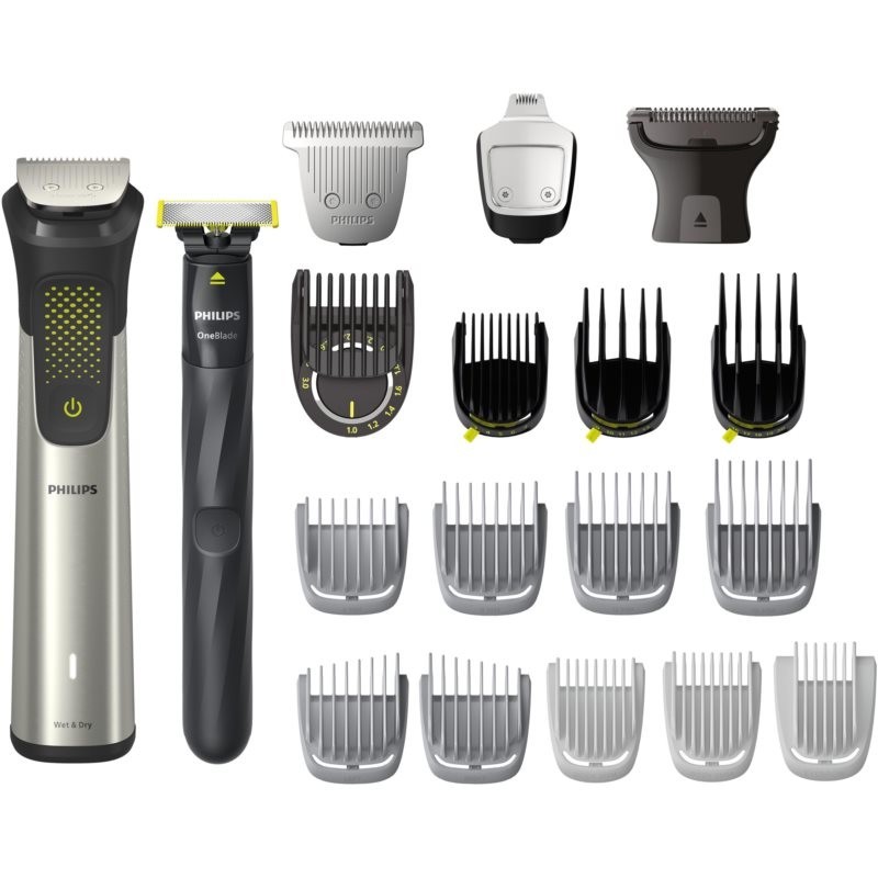 Philips Series 9000 MG9553/15 multifunkčný zastrihávač + OneBlade Face 2 ks