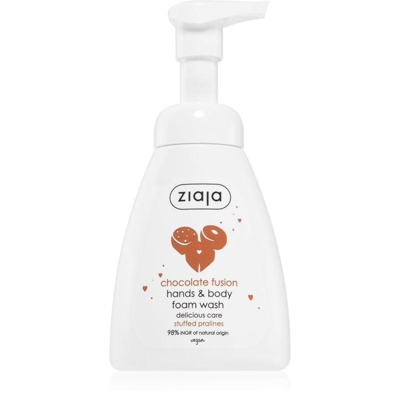 Ziaja Chocolate Fusion penové mydlo na ruky a telo 250 ml