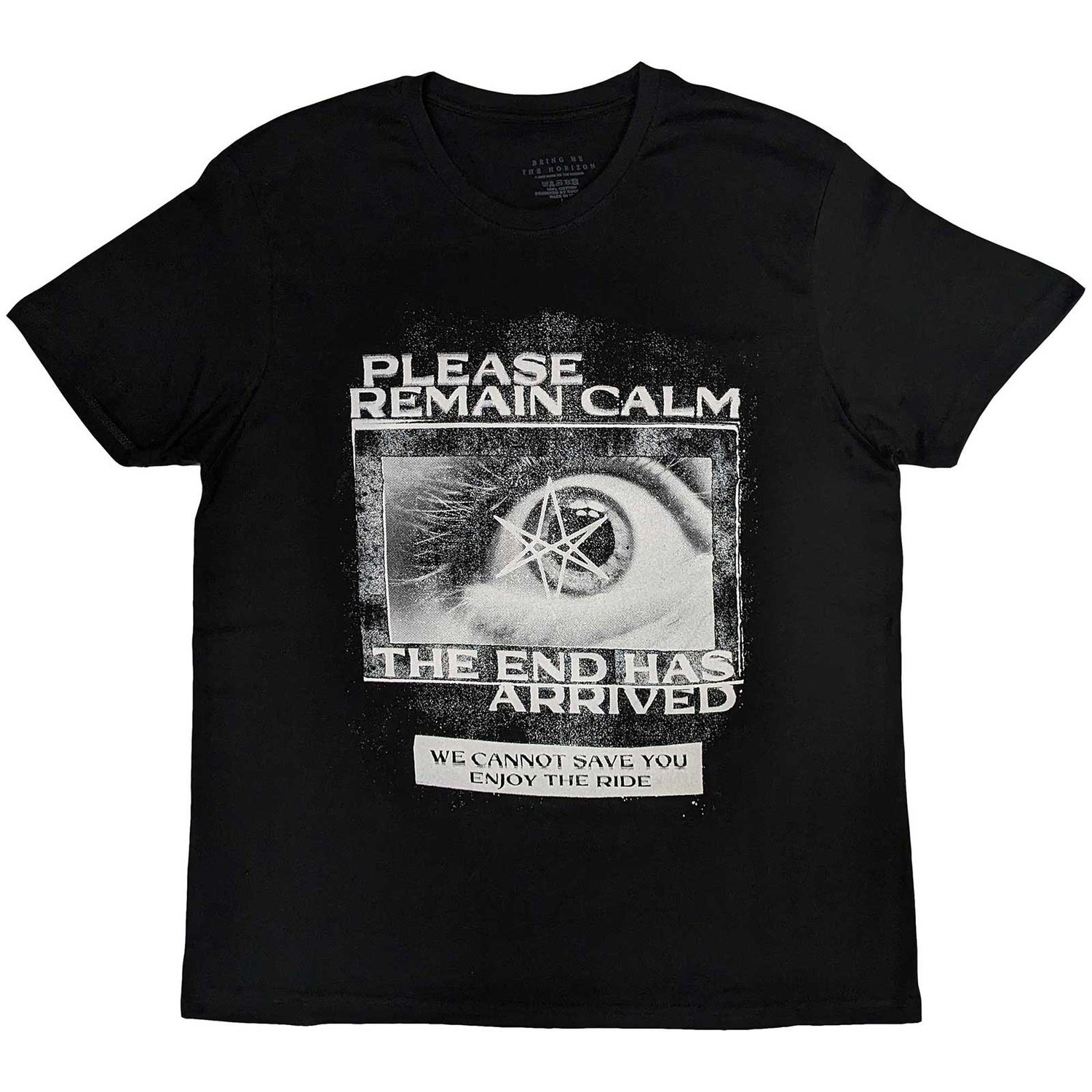 Bring me the horizon tričko Remain Calm FP Čierna S