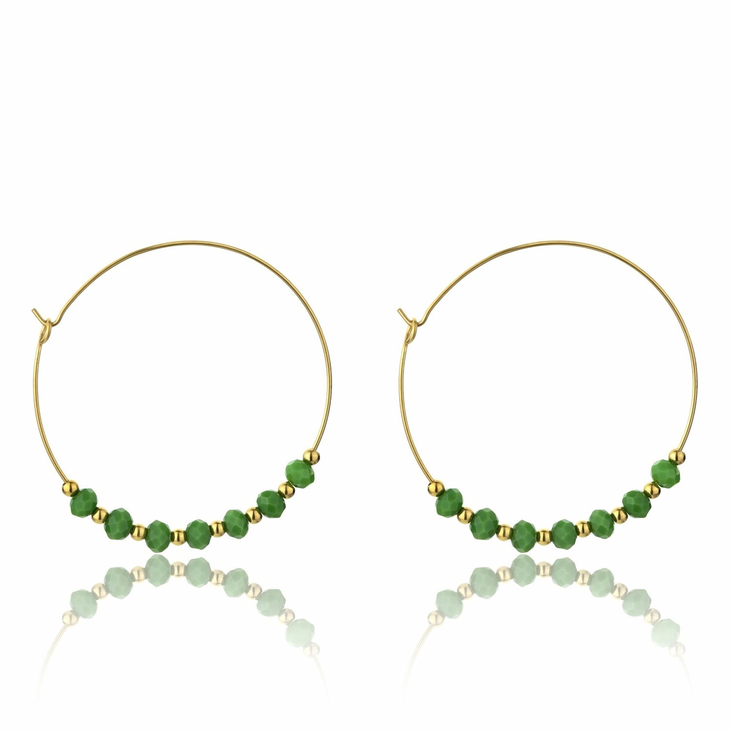 Emily Westwood Pozlátené kruhové náušnice EWE23025G