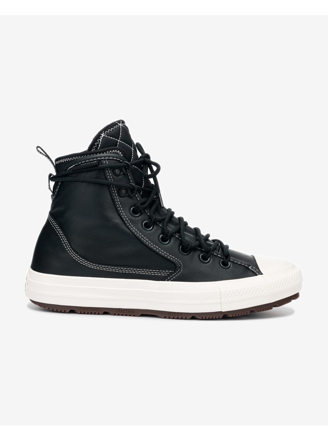 Čierne pánske členkové kožené tenisky Converse Chuck Taylor All Star Utility All Terrain