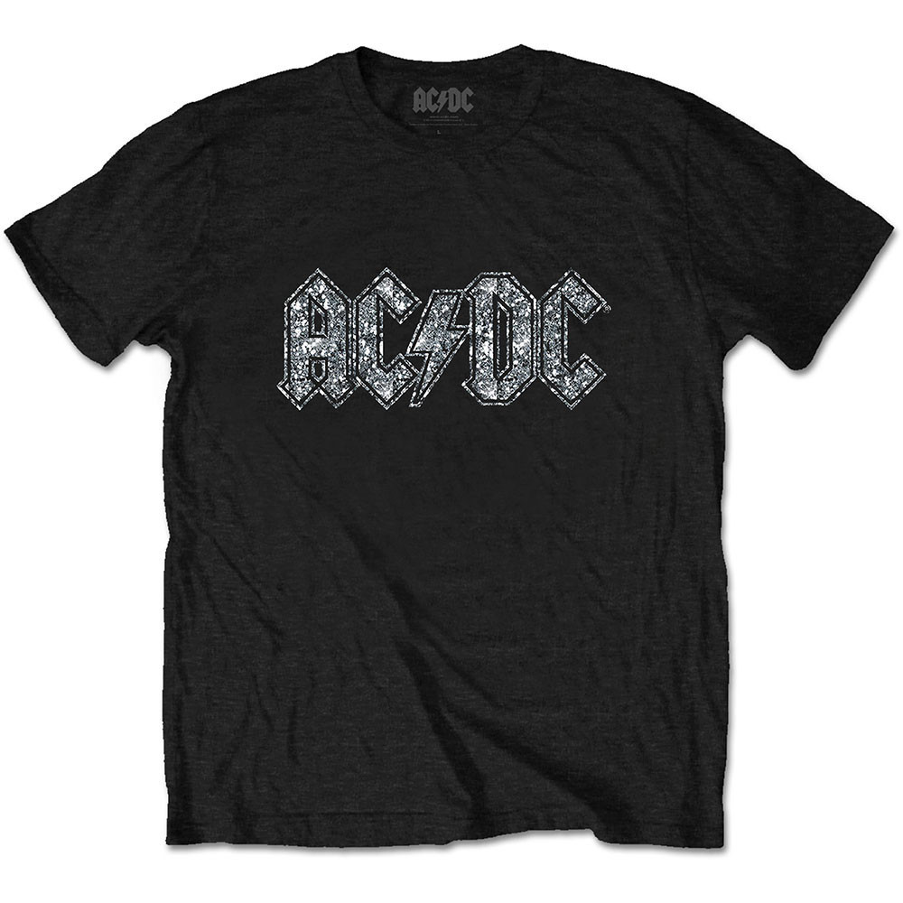 AC/DC tričko Logo Čierna S