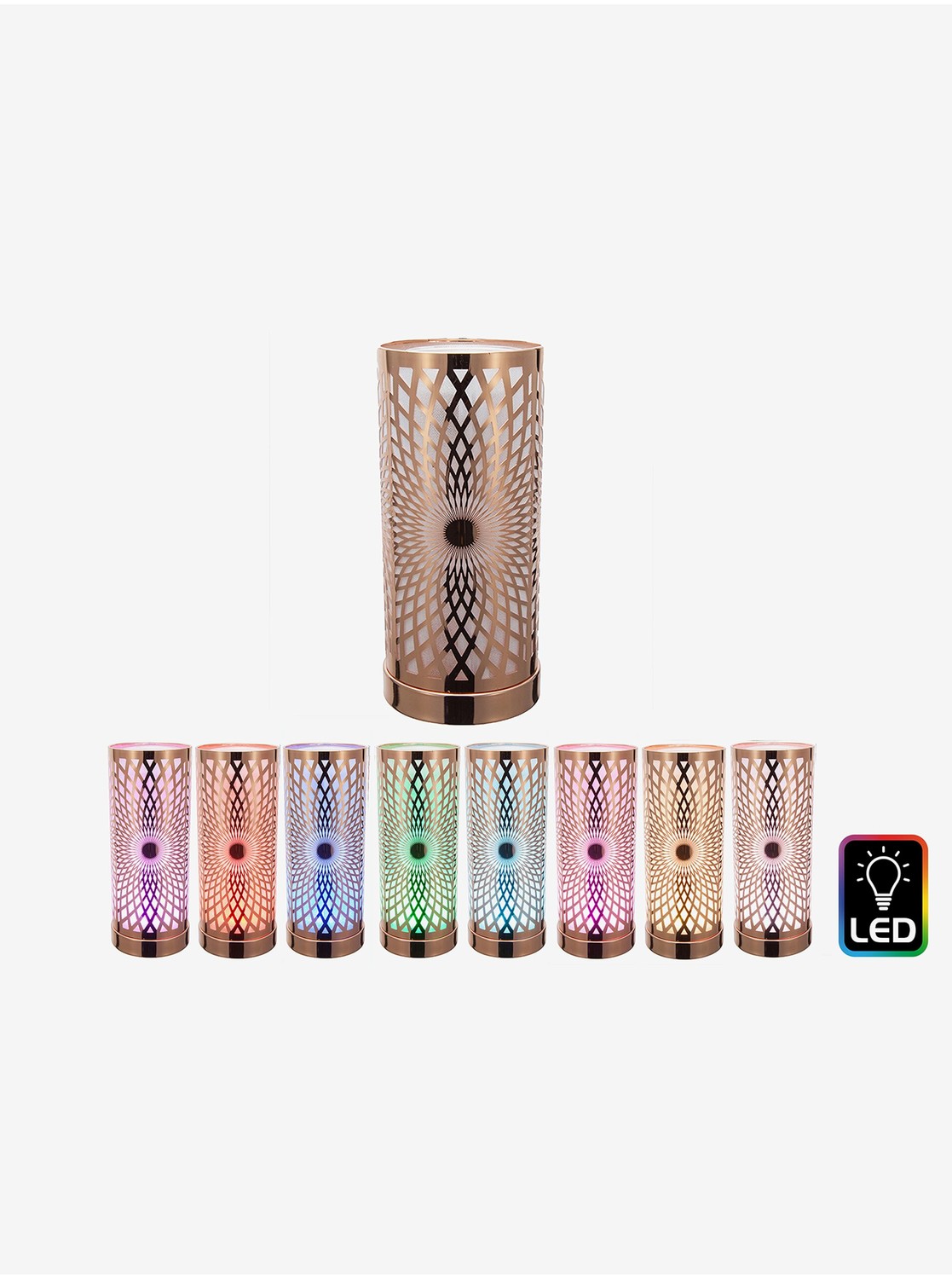 Stolová LED aromalampa na vonný olej SIFCON Kaleidoscope