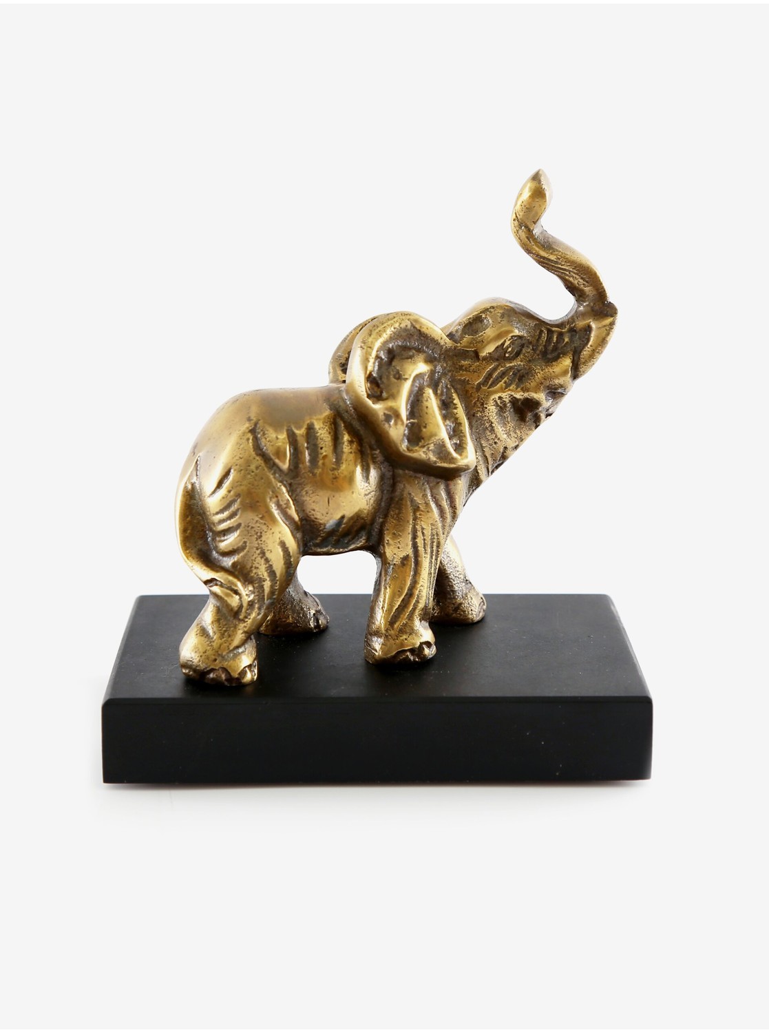 Dekoratívna soška v mosadznej farbe SIFCON Elephant