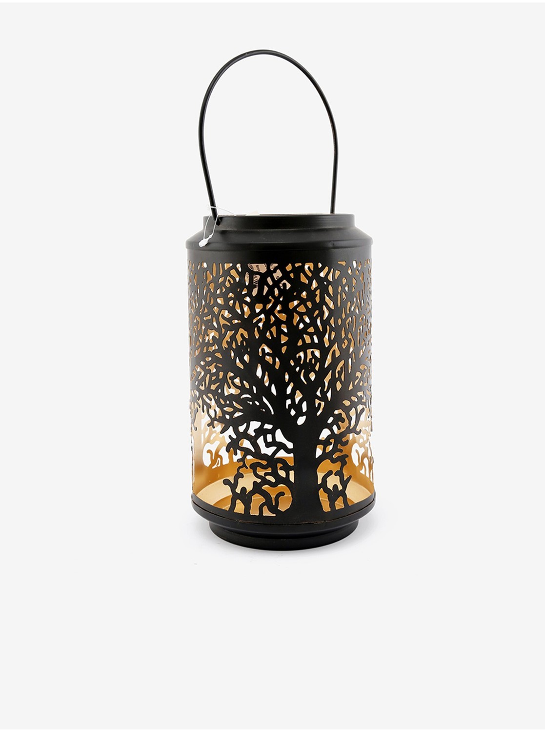 Čierny kovový lampáš Tree Of Life 10x18 SIFCON