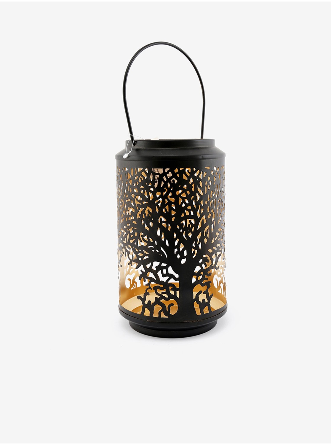 Čierny kovový lampáš Tree Of Life 15x25 SIFCON