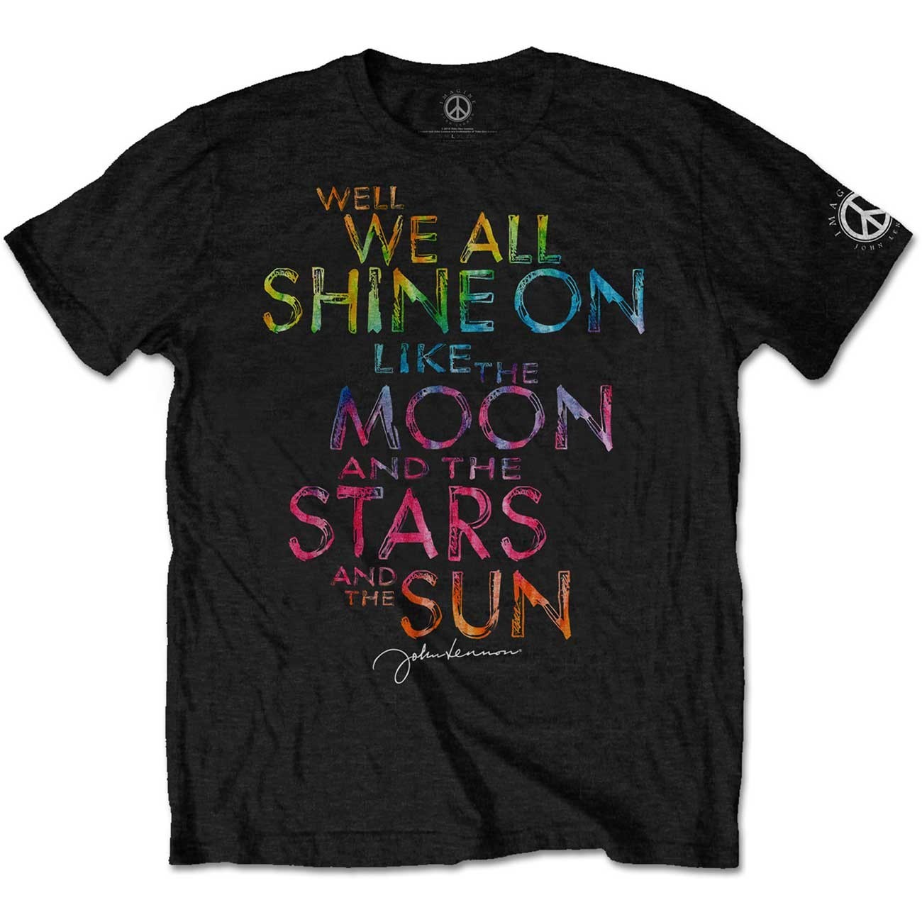 RockOff JOHN LENNON UNISEX Tričko: SHINE ON Veľkosť: S