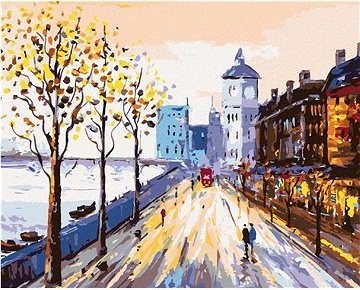 Ulice Londýna, 40×50 cm, vypnuté plátno na rám