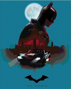 The Batman, 40×50 cm, bez rámu a bez vypnutí plátna