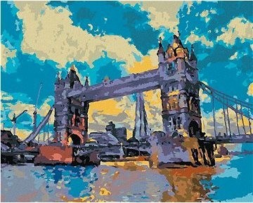 Tower Bridge v Londýně, 40×50 cm, vypnuté plátno na rám