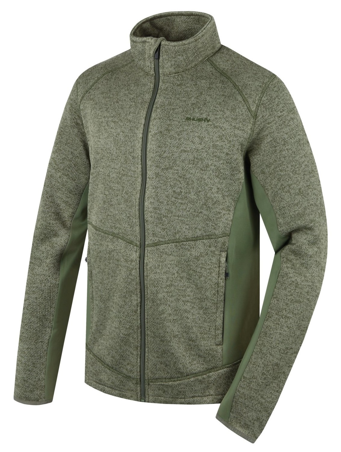 Men's HUSKY Alan M khaki Fleece Sweater