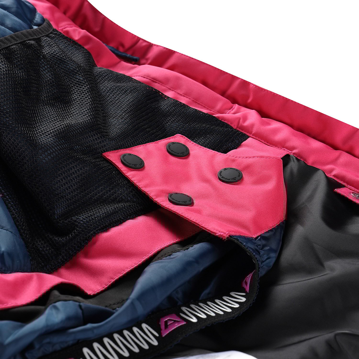 Women's ski jacket with ptx membrane ALPINE PRO ZARIBA cabaret