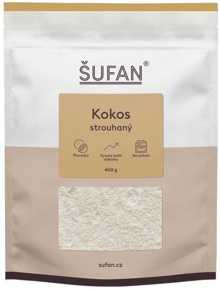 Šufan kokos strouhaný 400 g