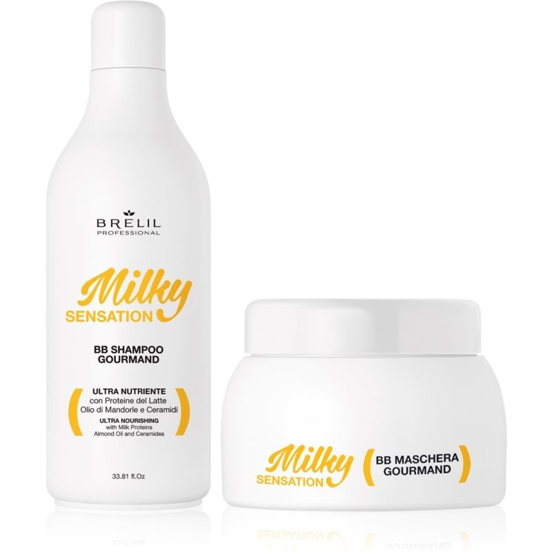 Brelil Numéro Milky Sensation Set darčeková sada (pre poškodené vlasy)