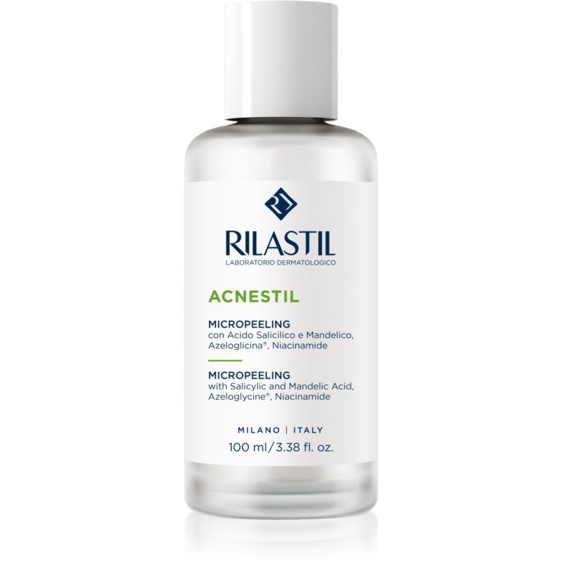 Rilastil Acnestil exfoliačné a zvláčňujúce mlieko na aknóznu pleť 100 ml