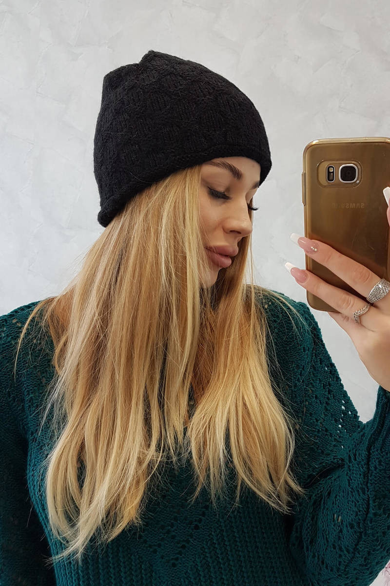 Čiapka Agata K222 čierna UNI