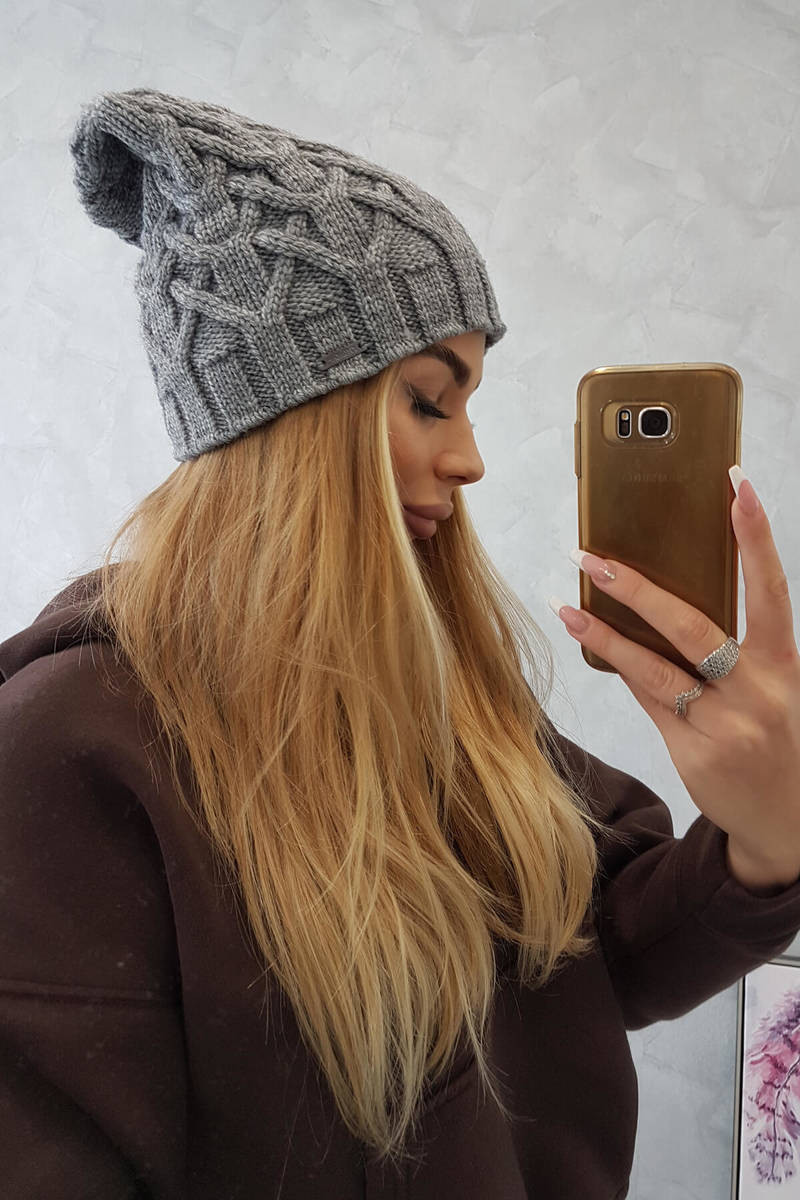 Fleecová čiapka Sonia K201 tmavo šedá UNI