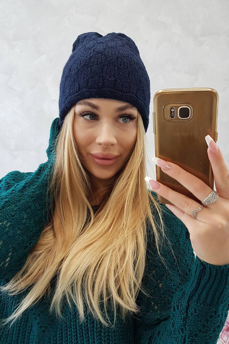 Čiapka Agata K222 námornícka modrá UNI