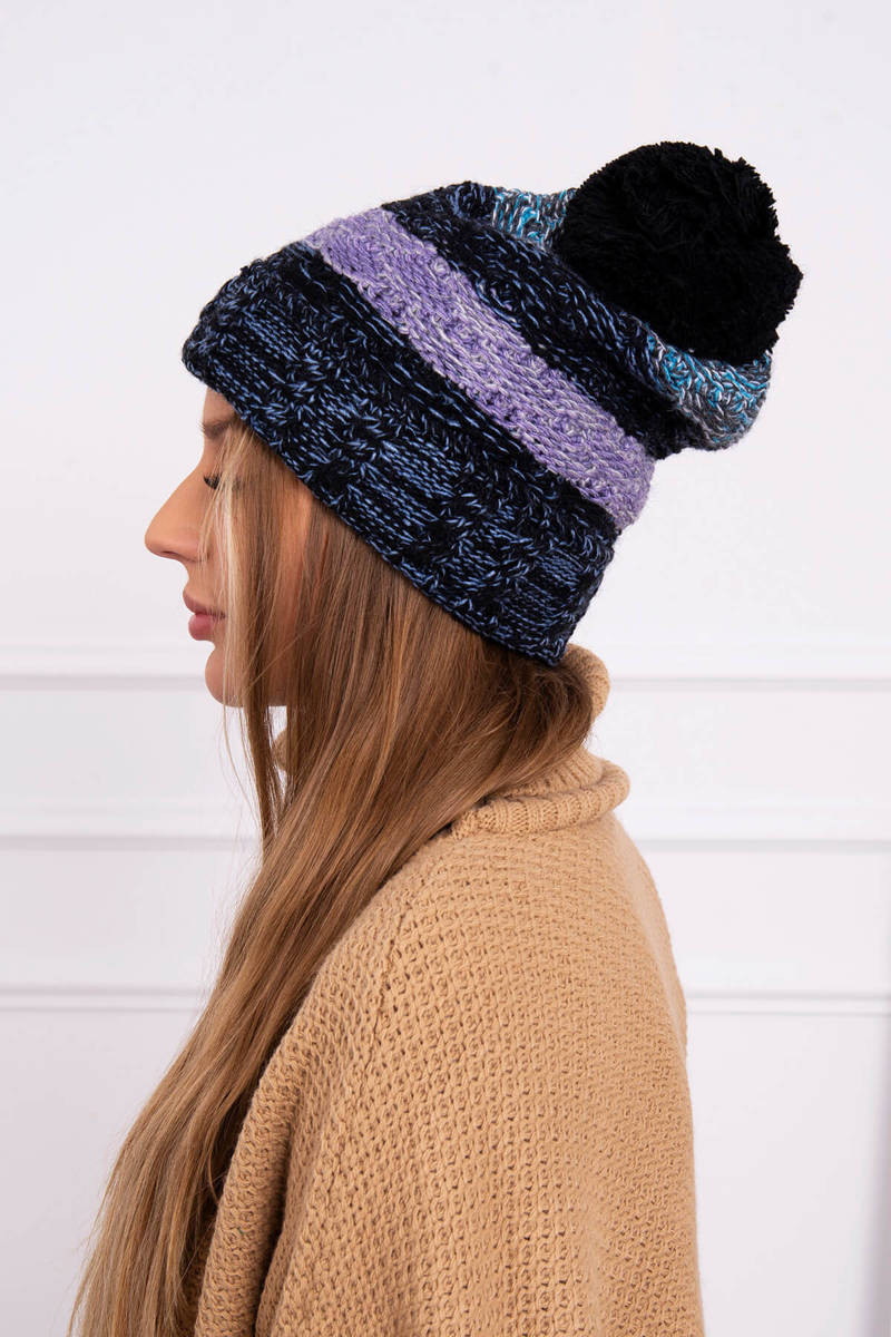 Pola fleecová čiapka K267 navy+sea blue UNI