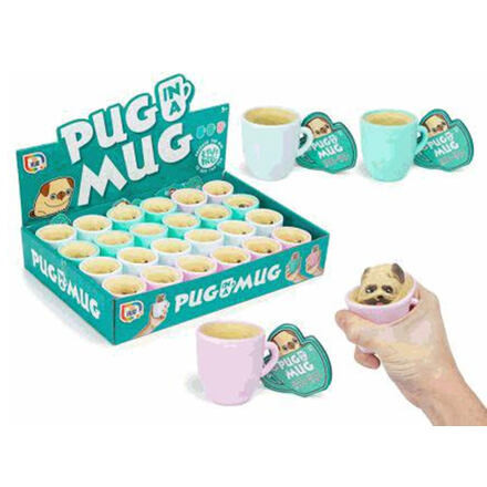 Mikro Trading Mopsík strečový pop up v hrnčeku, 3 farby