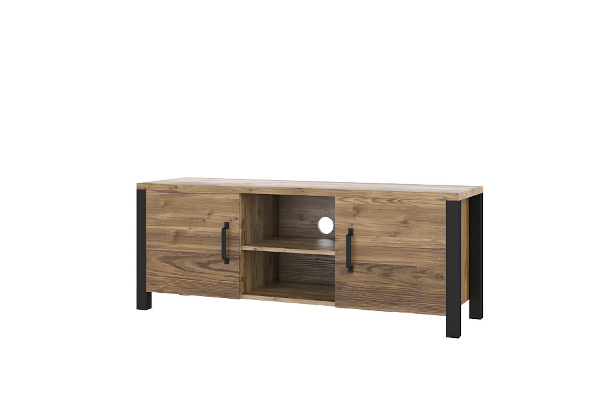 Expedo TV stolík SILON, 147x57x43, orech/čierna