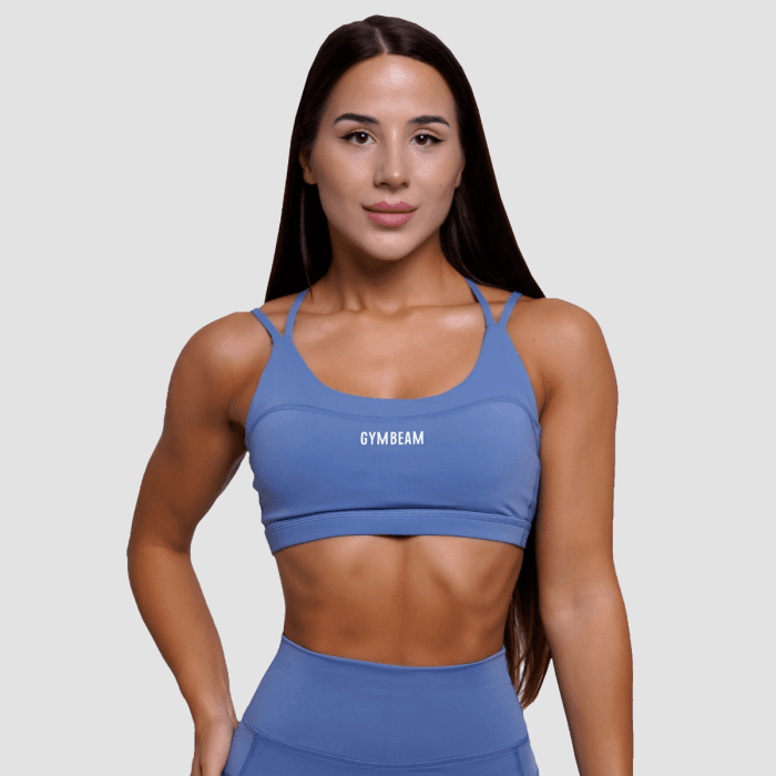 GymBeam Športová podprsenka FIT Steel Blue  MM