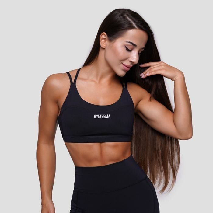 GymBeam Športová podprsenka FIT Black  LL