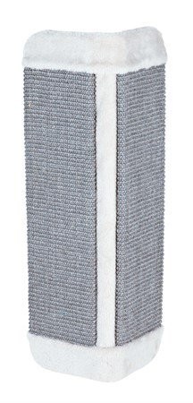 Trixie Scratching board XL f. corners, sisal/plush., catnip, 32 × 60 cm, grey/light grey