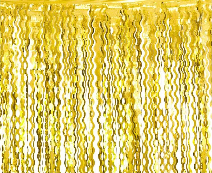 Godan Párty záves - Metalická zlatá 100 x 200 cm