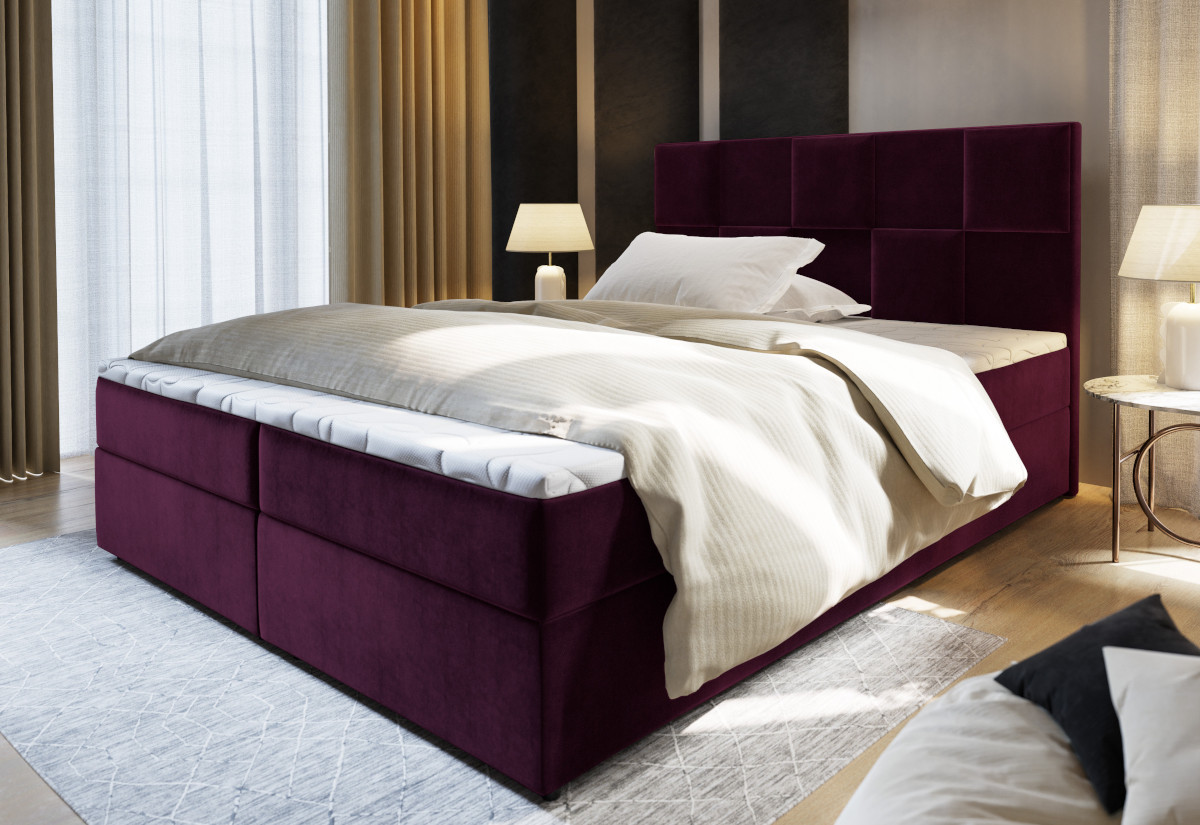 Expedo Čalúnená posteľ boxspring PIACO, 140x200, kronos 03