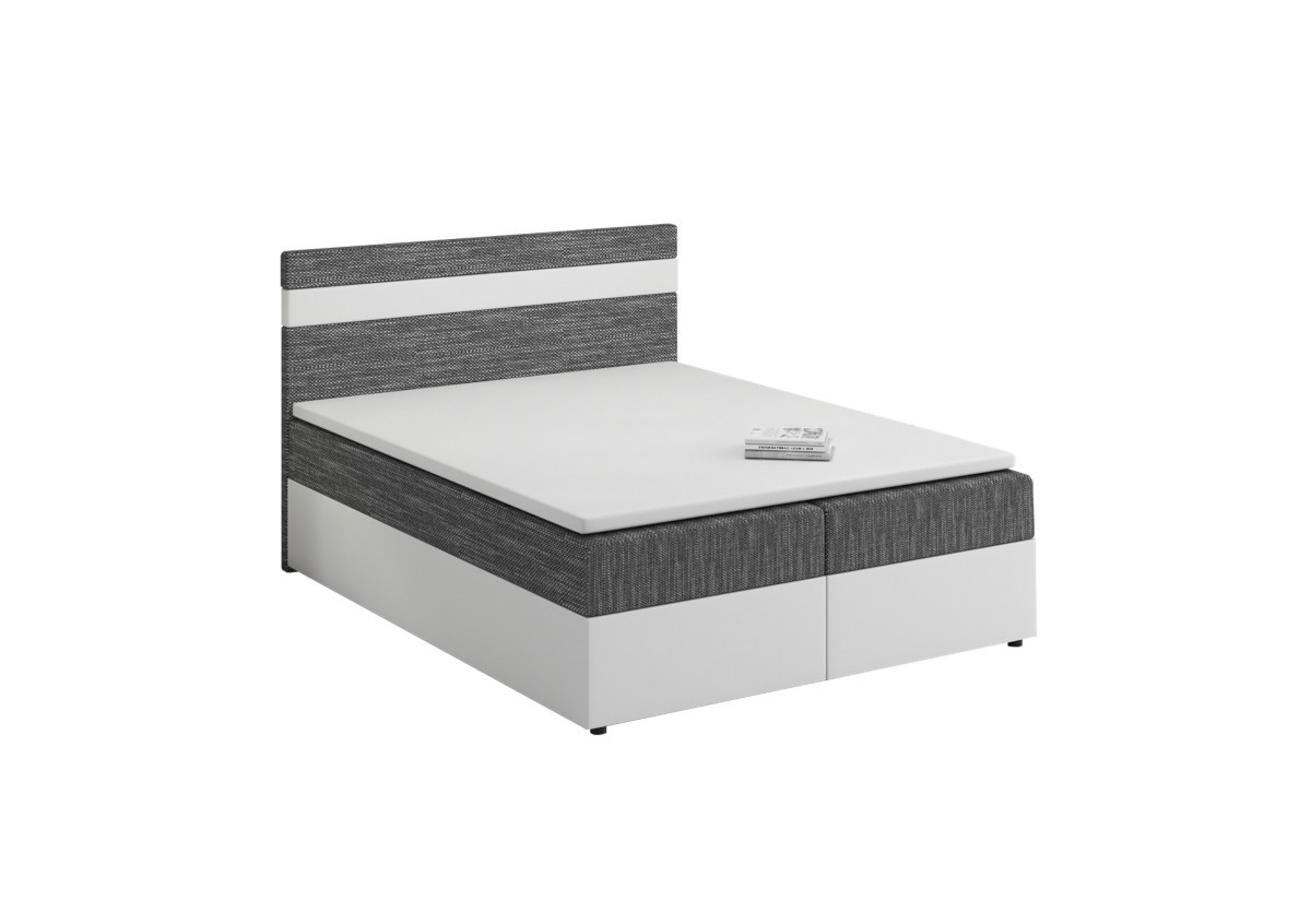 Expedo Čalúnená posteľ boxspring MODELA, 140x200, kornet 02/dolaro 511