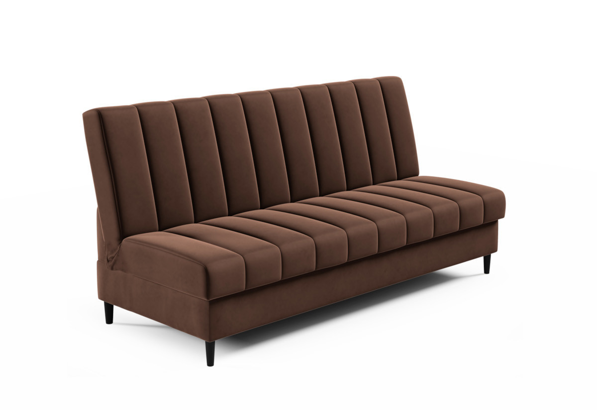 Expedo Rozkladacia čalúnená pohovka TYLDA, 200x93x90, kronos 06/čierna