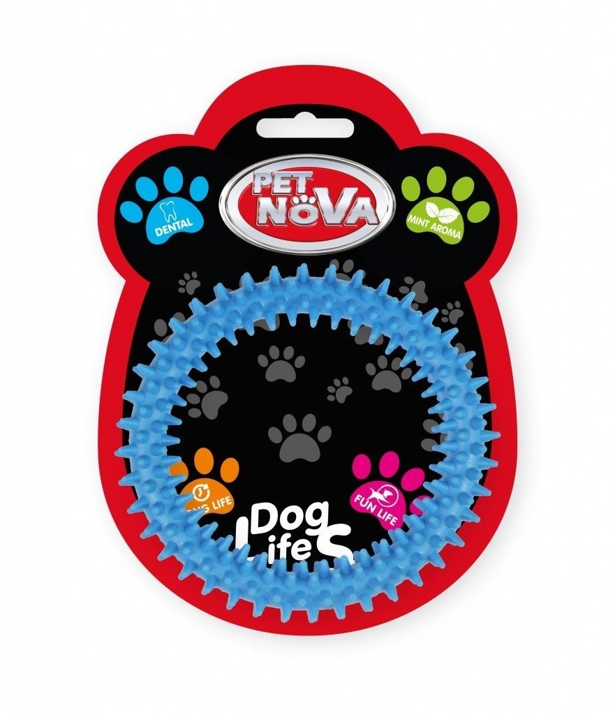 Petnova - Hracky HRACKA - TPR DENTRING BLUE 12,5cm