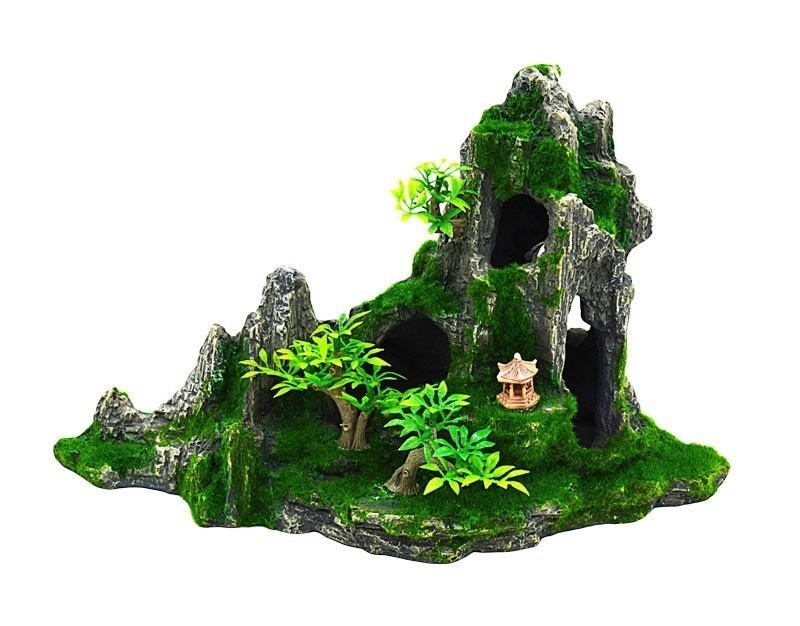 Happet Kamene s rastl. 27cm - akva. dekorácia