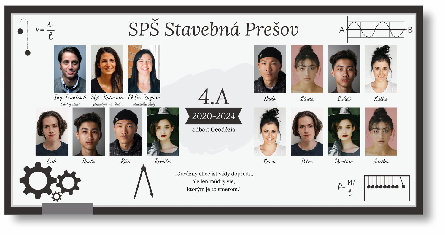 Personal Banner na stužkovú s fotkami - Blackboard Rozmer banner: 130 x 65 cm