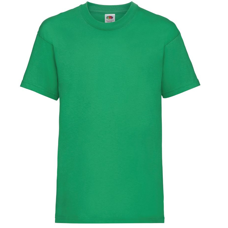 Tričko detské Fruit of the Loom Kids Valueweight T - zelené, 5-6 rokov
