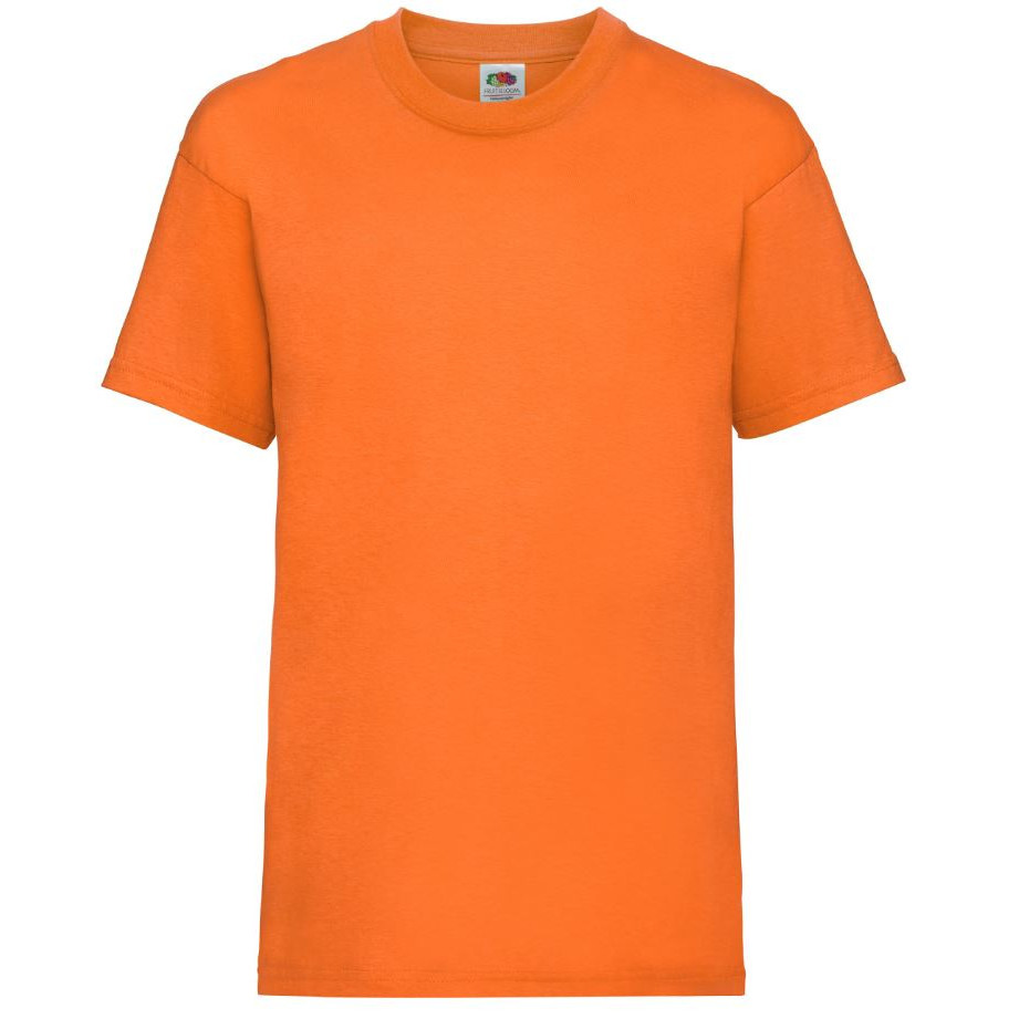 Tričko detské Fruit of the Loom Kids Valueweight T - oranžové, 5-6 rokov