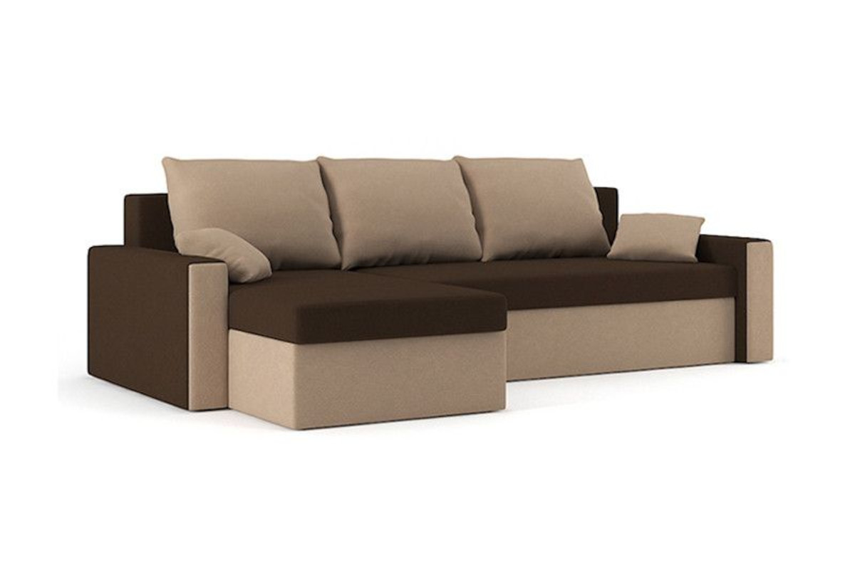 Expedo Rohová rozkladacia sedačka SIDE,230x75x140,haiti 5/haiti 3