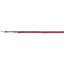 Trixie Cavo adjustable leash, S–M: 2.00 m/ř 12 mm, fuchsia/graphite