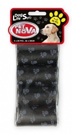 Petnova WASTE BAG 4 ROLLS BLACK