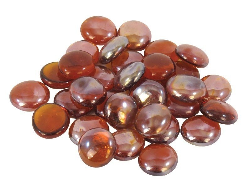 Happet Sklenené ploche ozdoby jantarové - akva. dekor.