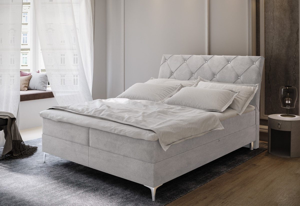 Expedo Čalúnená posteľ boxspring MARLO, 180x200, aston 14